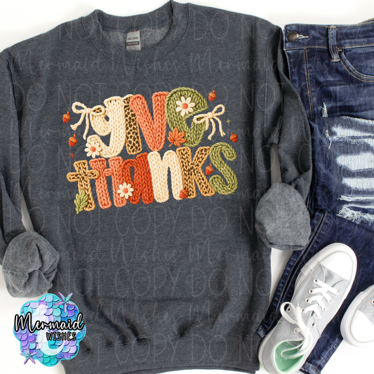 Give Thanks Faux Yarn (DTF)