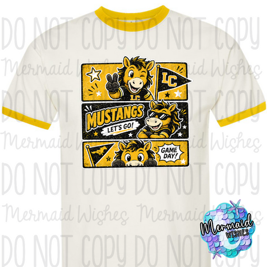 LC Mustangs Retro Comic