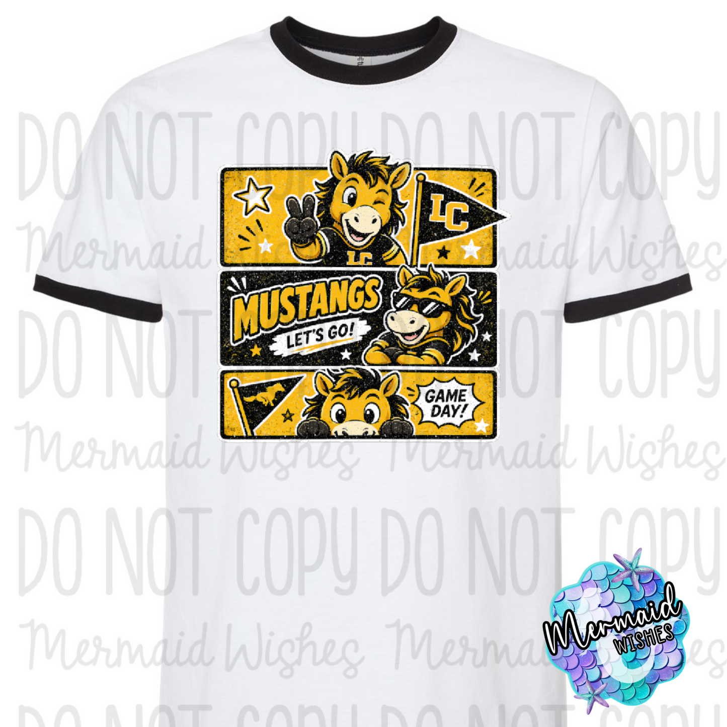 LC Mustangs Retro Comic