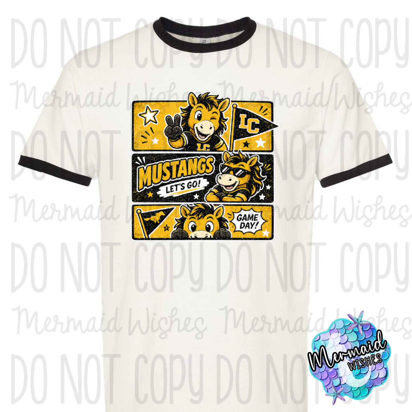 LC Mustangs Retro Comic