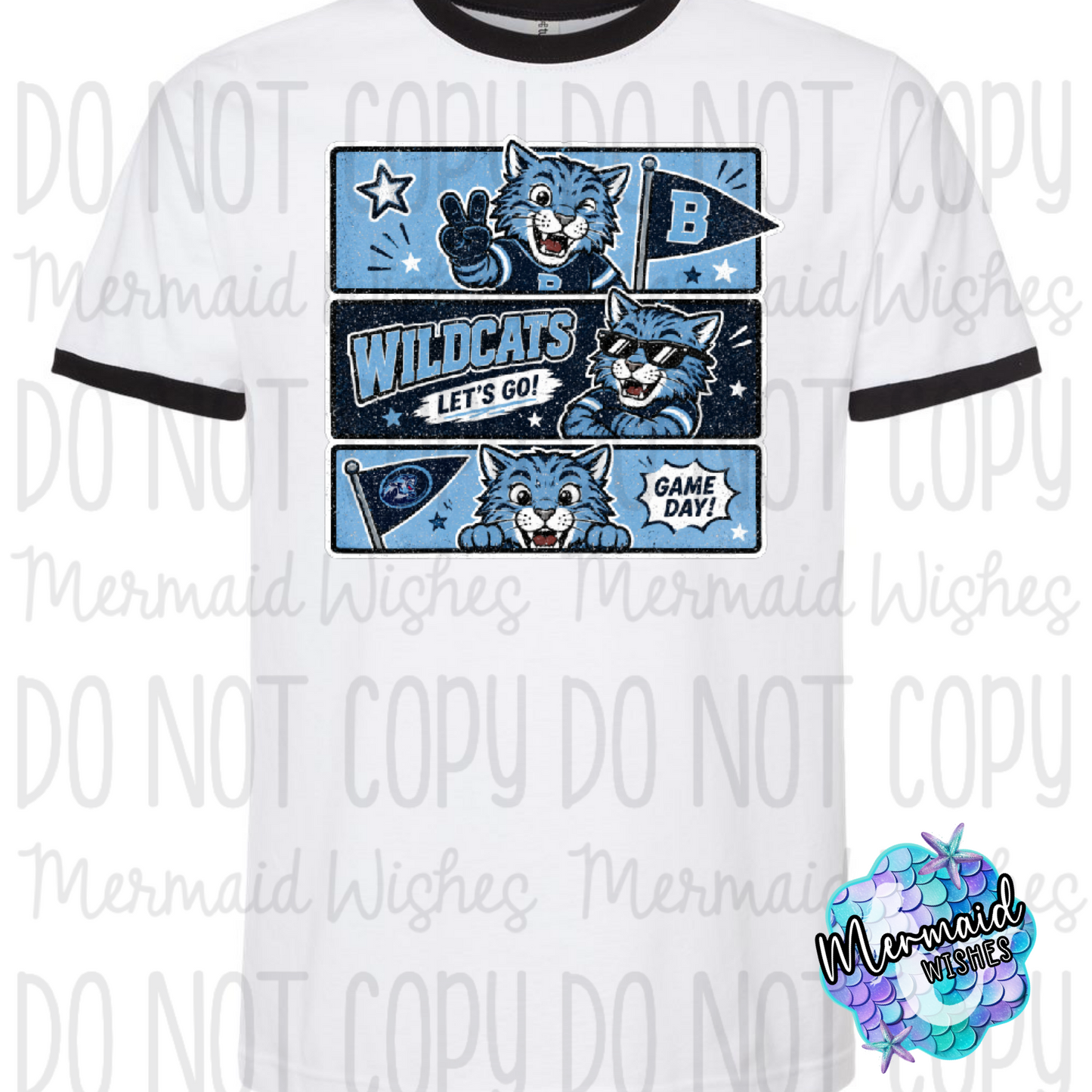 Blanchester Wildcats Retro Comic