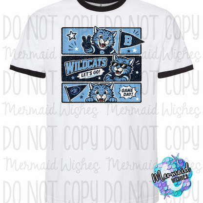 Blanchester Wildcats Retro Comic