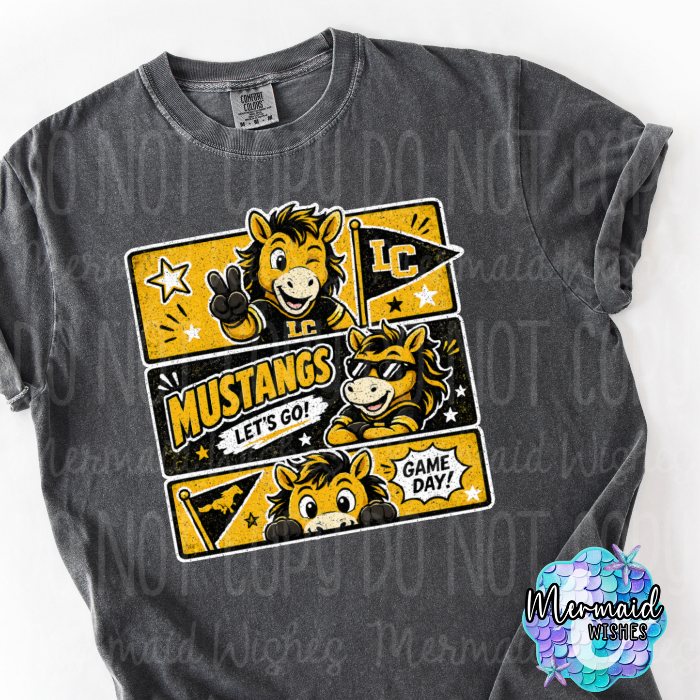 LC Mustangs Retro Comic