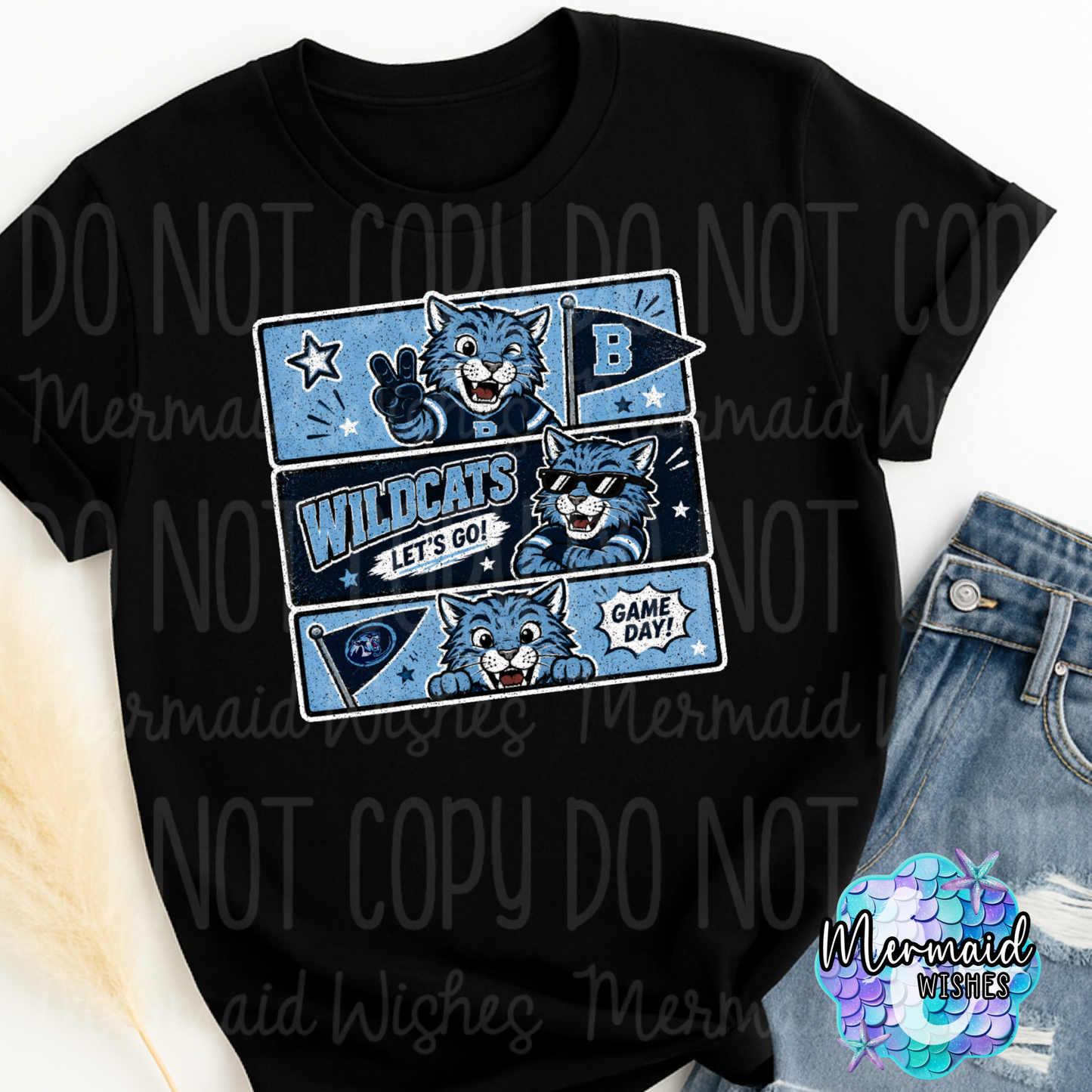 Blanchester Wildcats Retro Comic