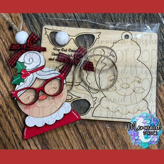 DIY Mrs. Claus Ornament