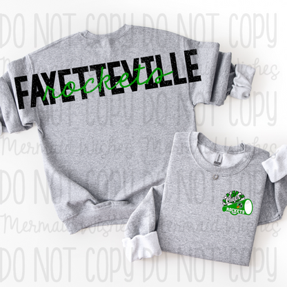 Fayetteville Rockets (Full Back Arm to Arm Design)