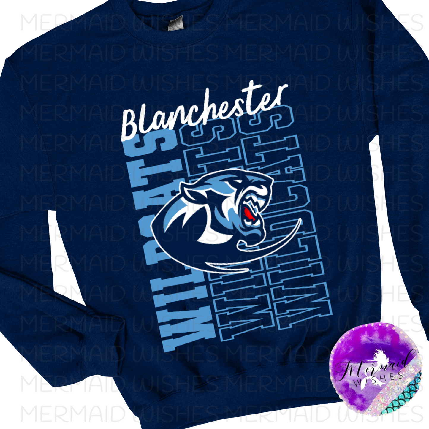 Blanchester Wildcats Vertical Stacked (DTF)