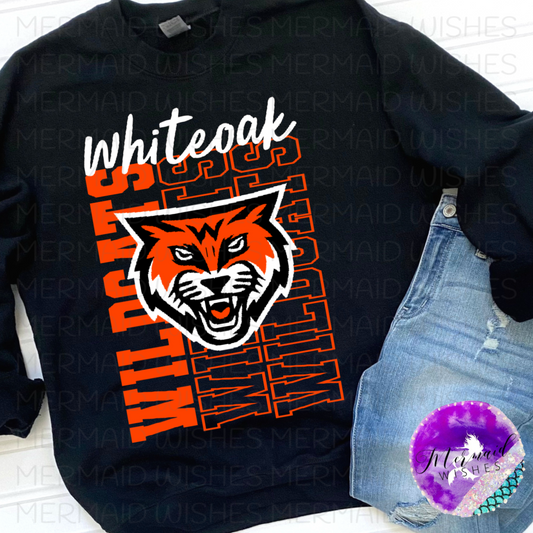 Whiteoak Wildcats Vertical Stacked (DTF)