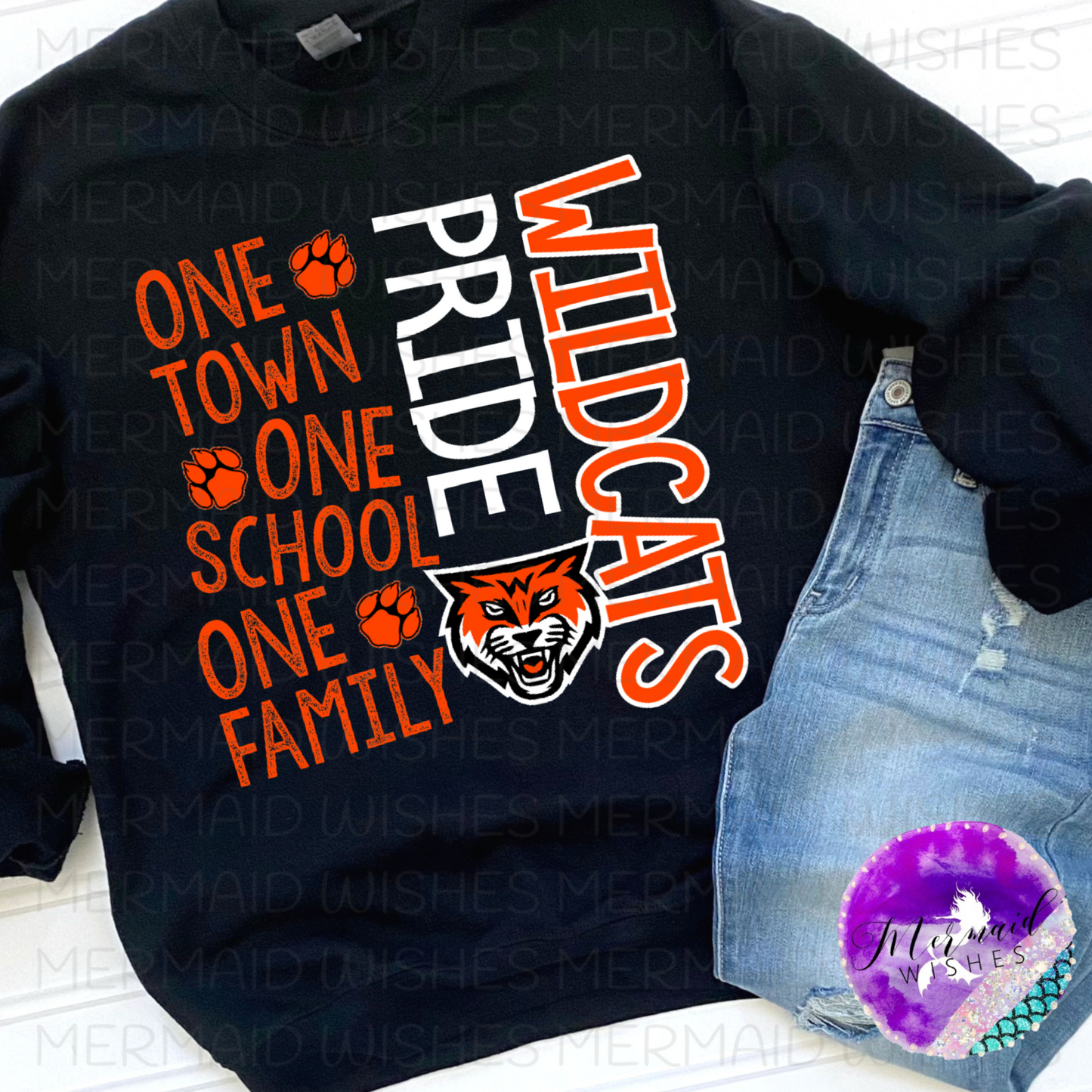 One Town One Family One School Whiteoak Wildcats (DTF)