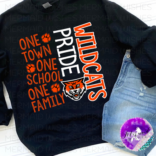 One Town One Family One School Whiteoak Wildcats (DTF)