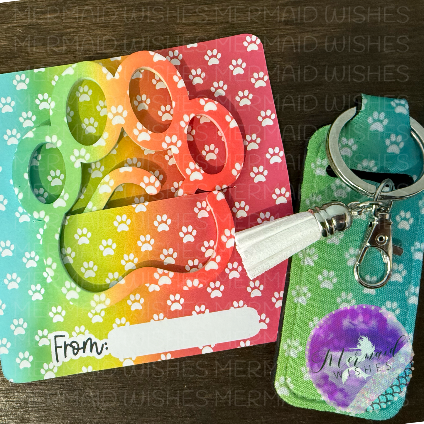 Paw Print (lip balm holder & paw bookmark)