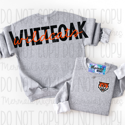 Whiteoak Wildcats (Full Back Arm to Arm Design)