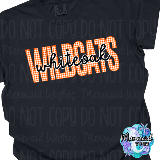 Whiteoak Wildcats Gingham (CC-TShirt)