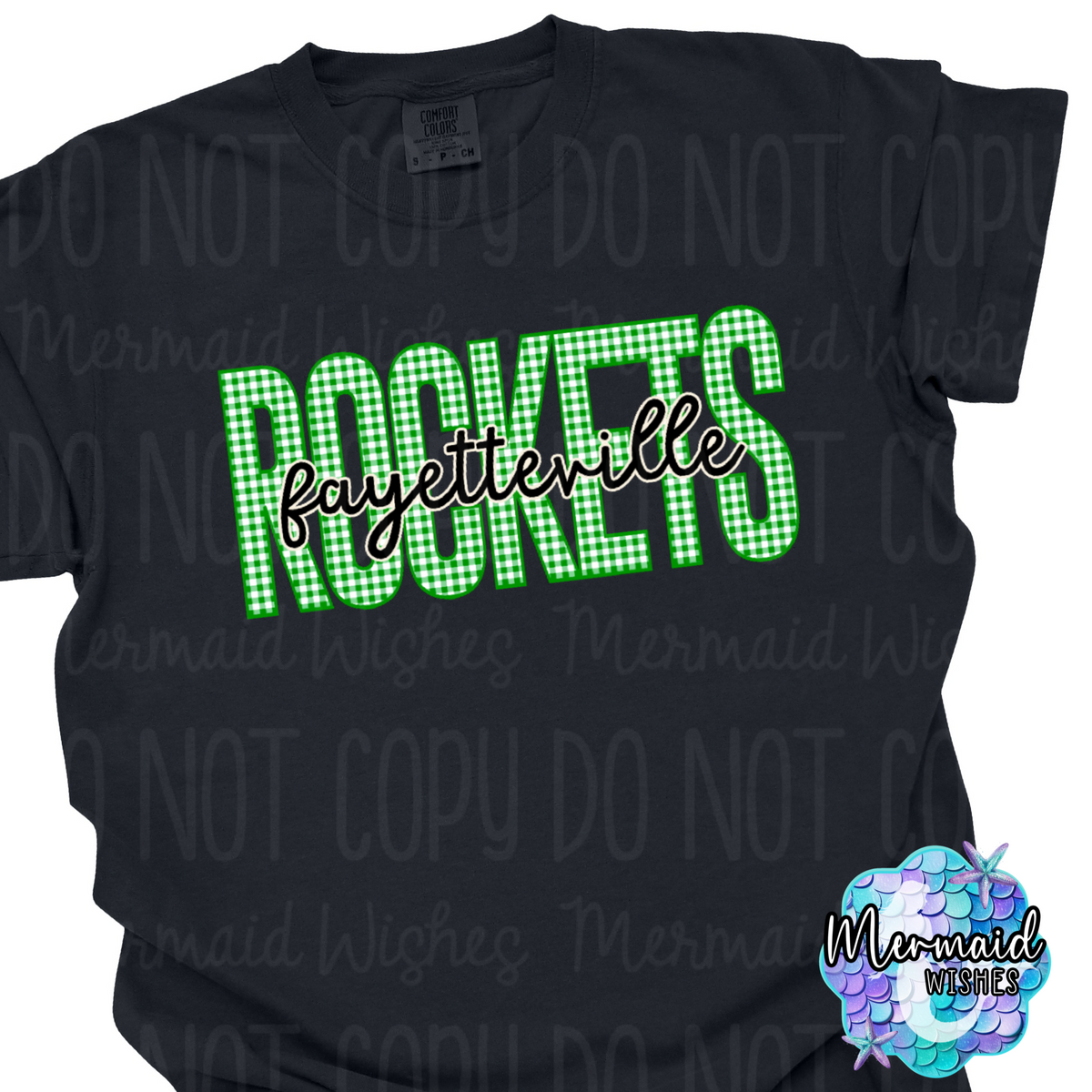 Fayetteville Rockets Gingham (CC-TShirt)