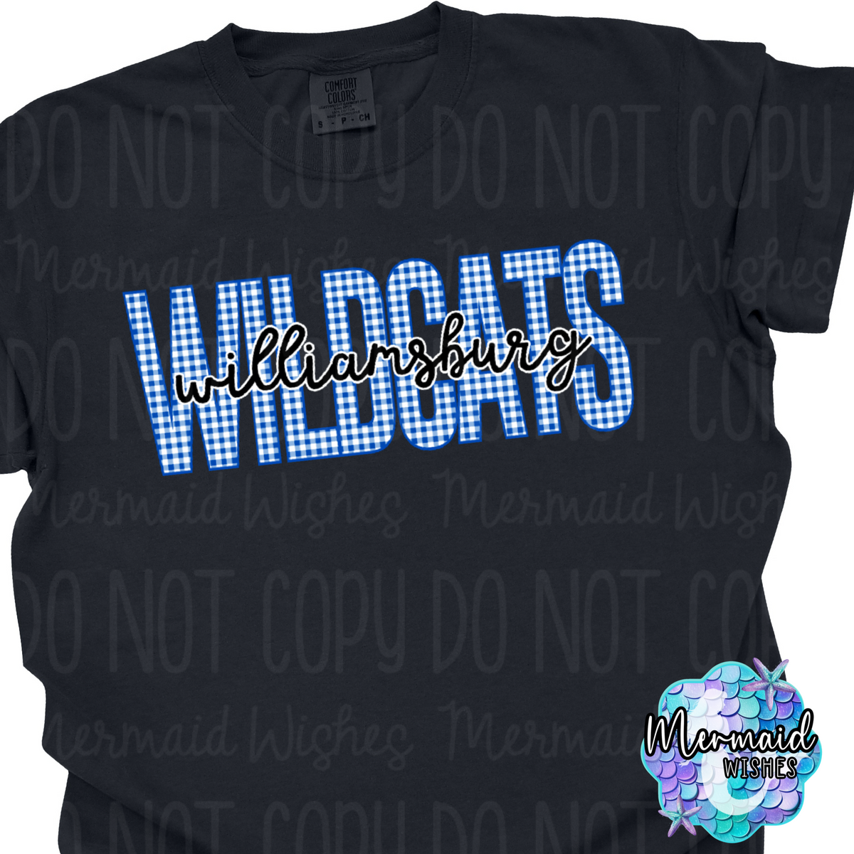 Williamsburg Wildcats Gingham (CC-TShirt)