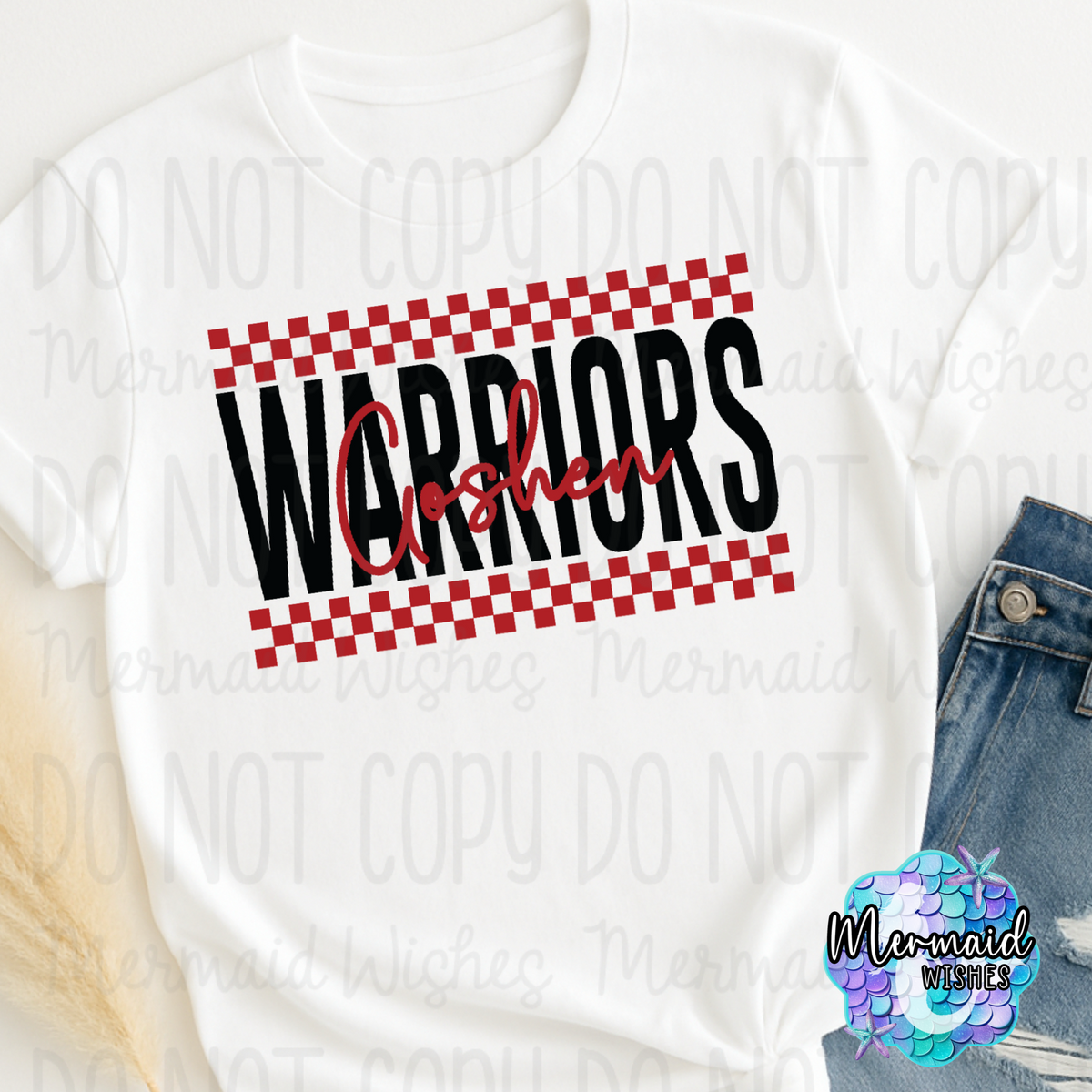 Goshen Warriors Checkered (TShirt, Crewneck & Hoodie)