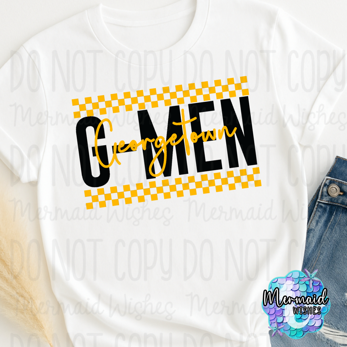 Georgetown G-Men Checkered (TShirt, Crewneck & Hoodie)