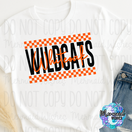 Whiteoak Wildcats Checkered (TShirt, Crewneck & Hoodie)