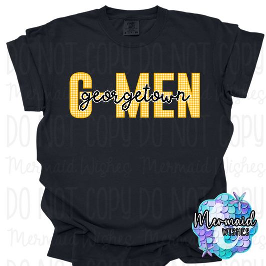 Georgetown G-Men Gingham (CC-TShirt)