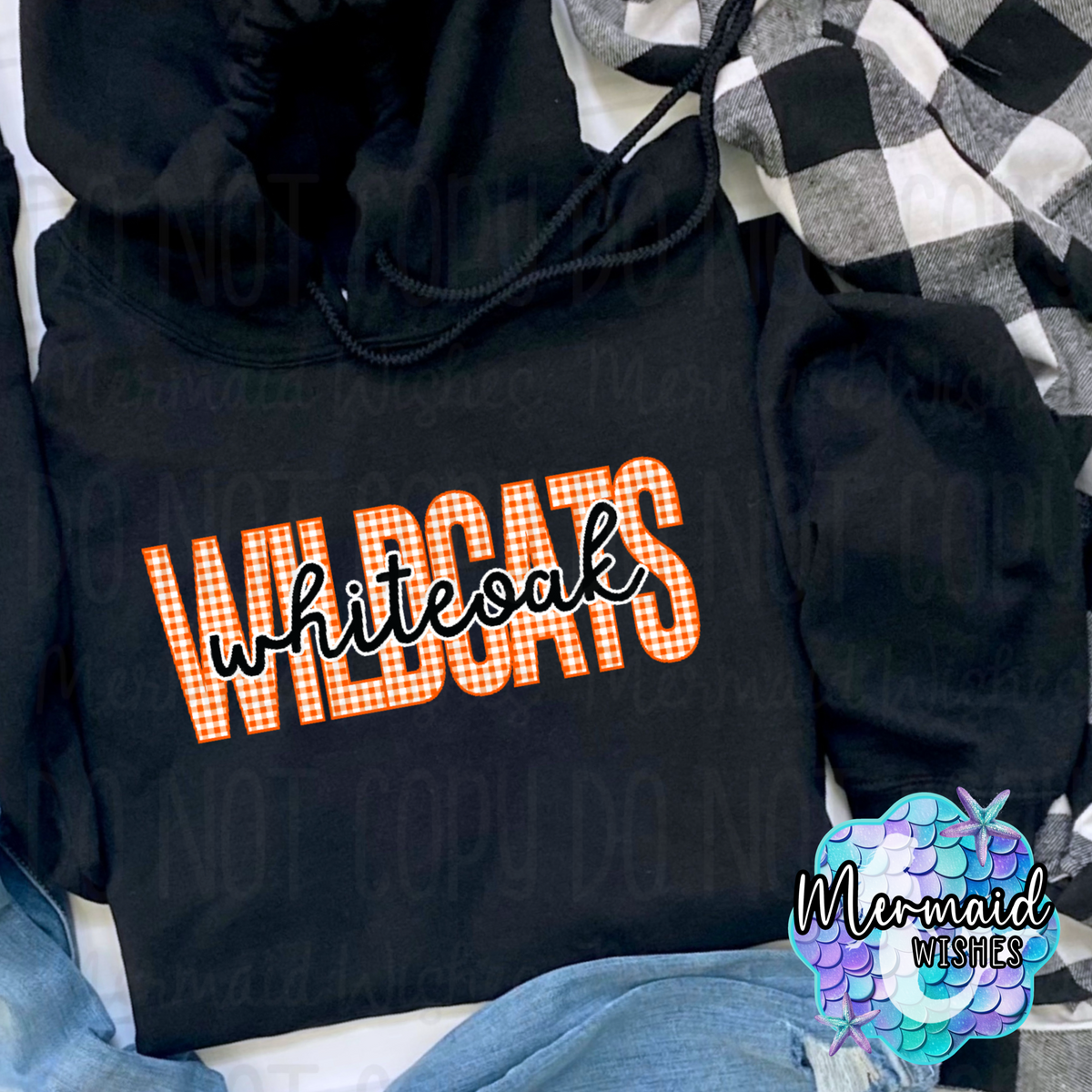 Whiteoak Wildcats Gingham (TShirt, Crewneck & Hoodie)