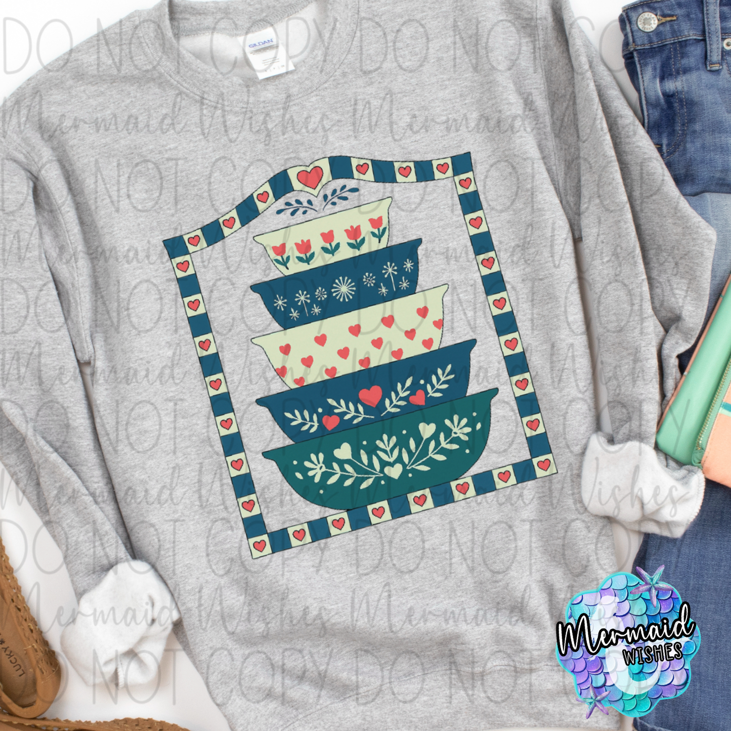 Thrifted Blue Pyrex (Sublimation)