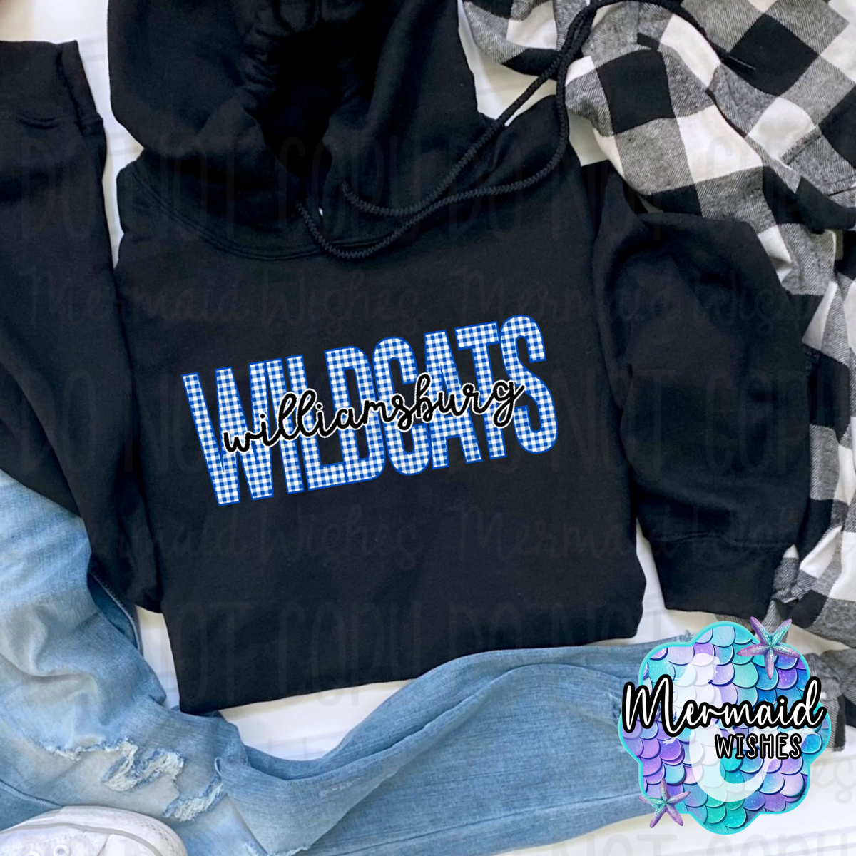 Williamsburg Wildcats Gingham (TShirt, Crewneck & Hoodie)
