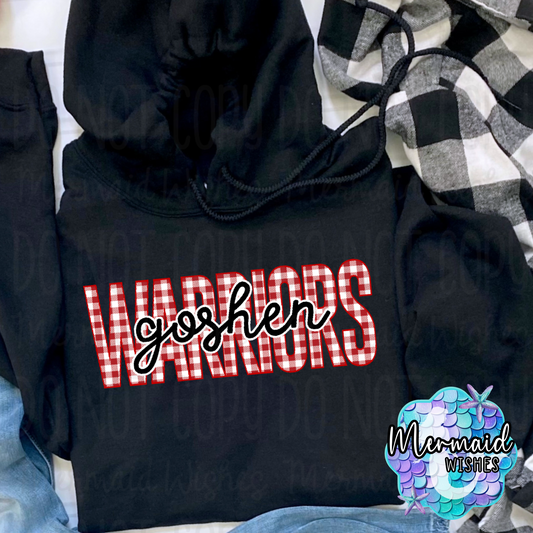 Goshen Warriors Gingham (TShirt, Crewneck & Hoodie)