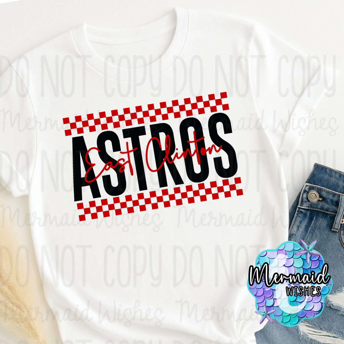 East Clinton Astros Checkered (TShirt, Crewneck & Hoodie)