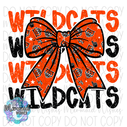 Whiteoak Wildcats Bow Distressed