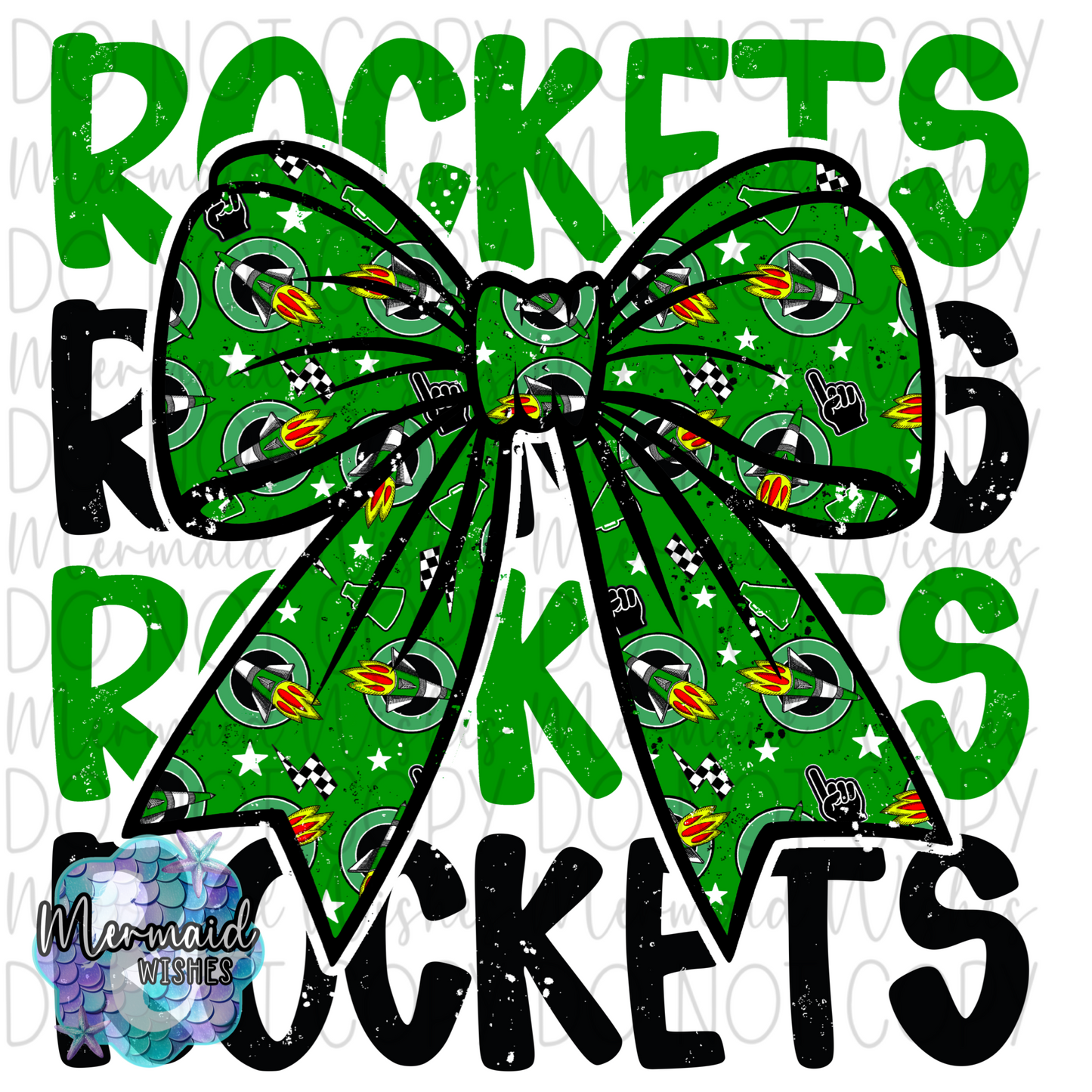 Fayetteville Rockets Bow Distressed