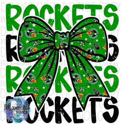 Fayetteville Rockets Bow Distressed