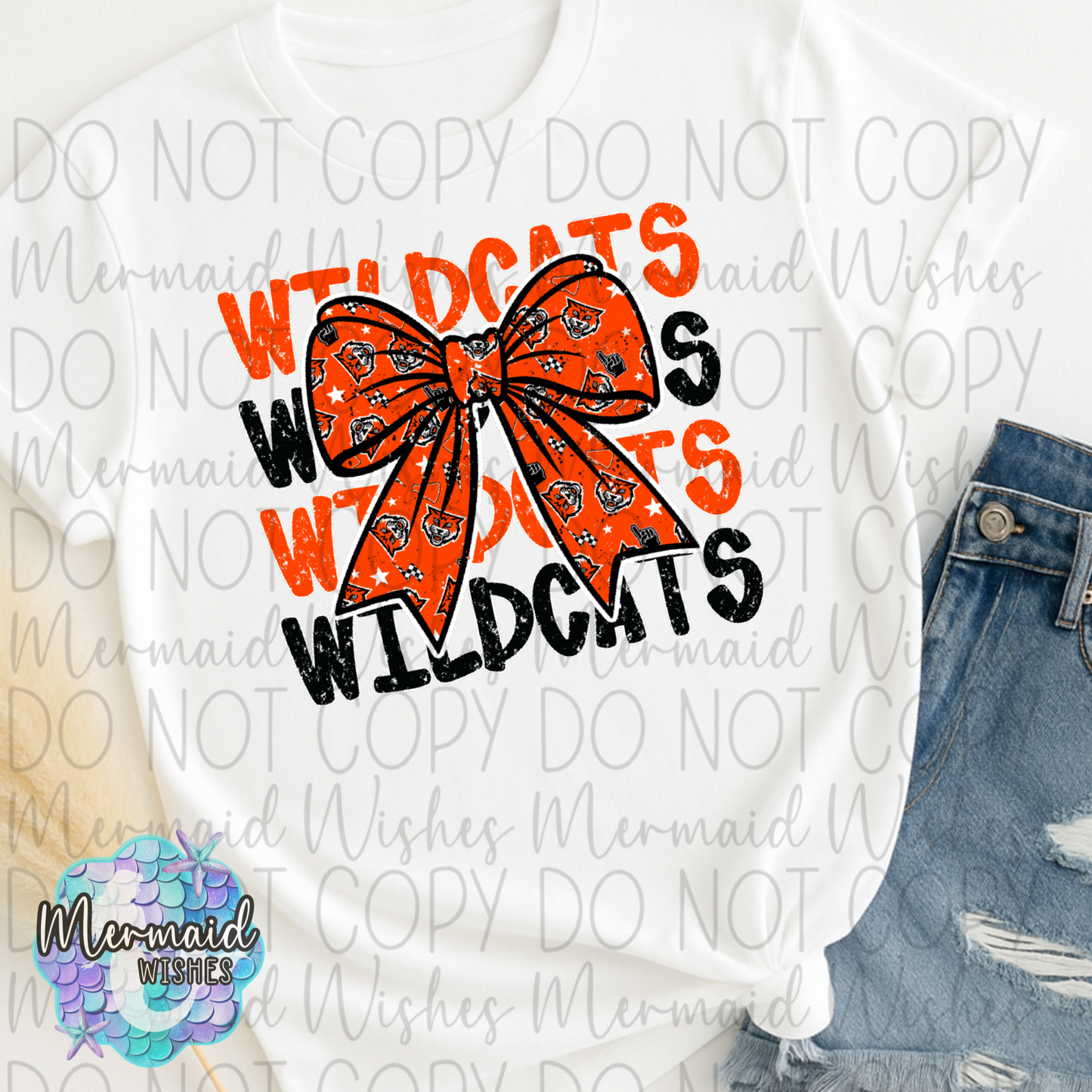 Whiteoak Wildcats Bow Distressed