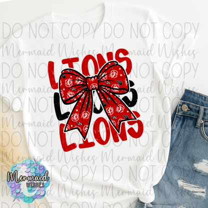 Fairfield Lions Bow Distressed