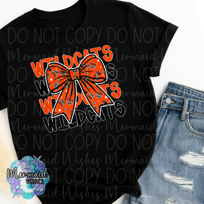 Whiteoak Wildcats Bow Distressed