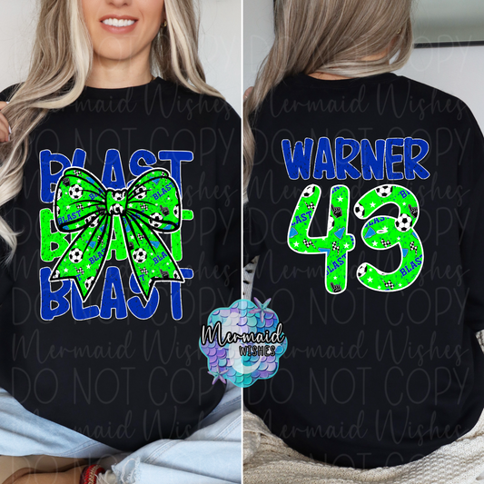 Blast Soccer Bow Distressed