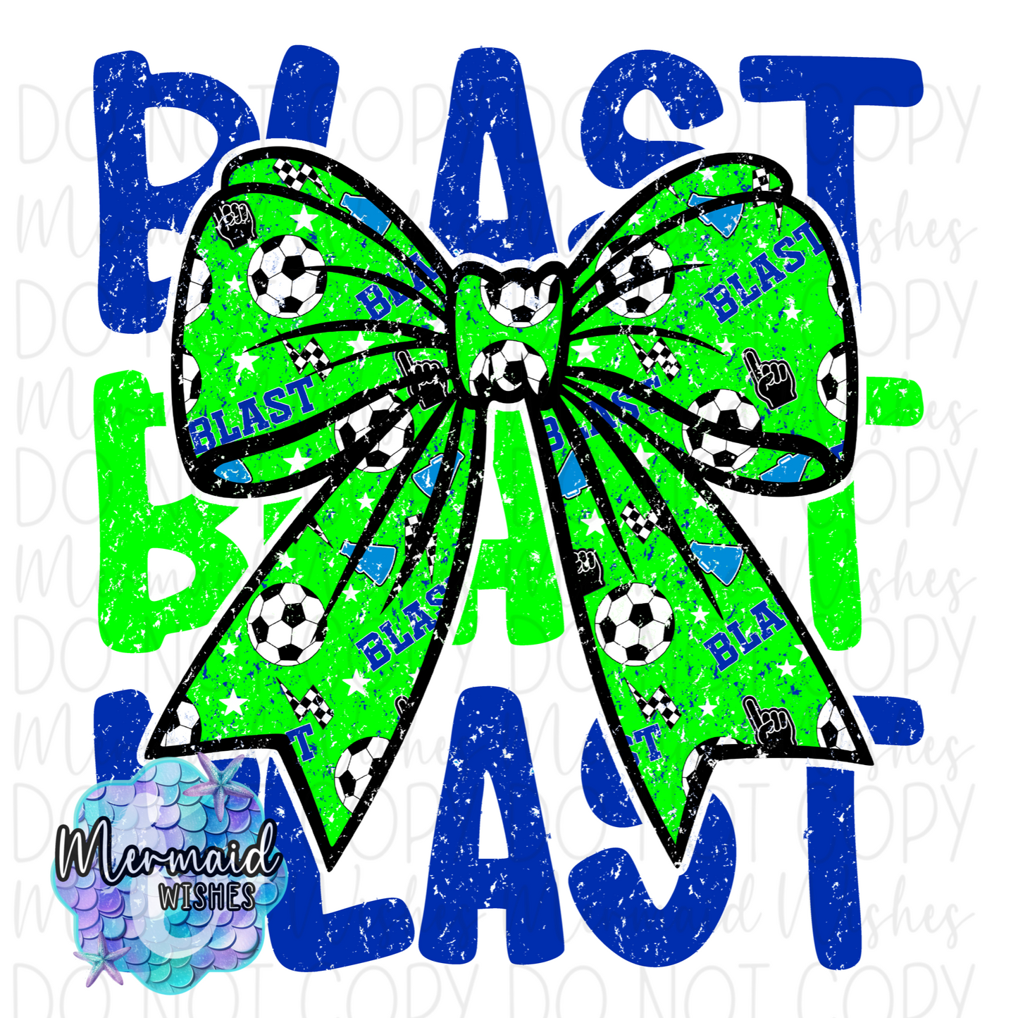 Blast Soccer Bow Distressed