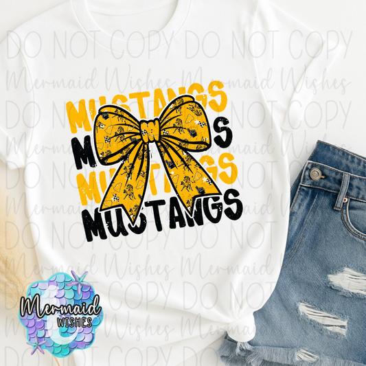 LC Mustangs Bow Distressed