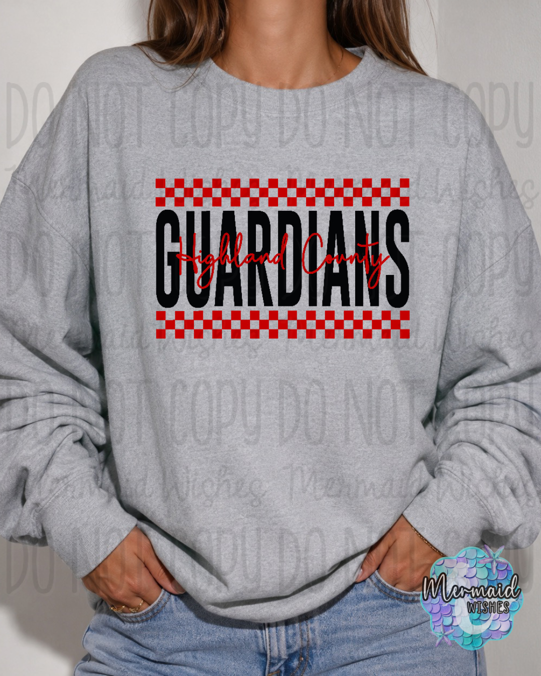 Highland County Guardians Checkered (TShirt, Tank, Crewneck & Hoodie)