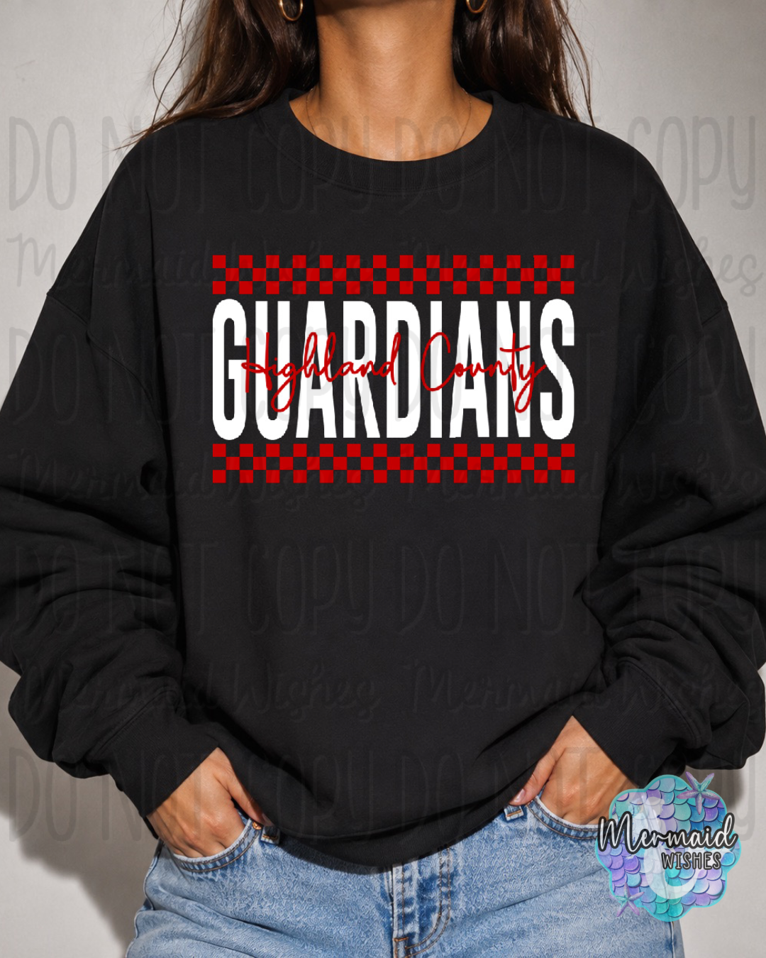 Highland County Guardians Checkered (TShirt, Tank, Crewneck & Hoodie)