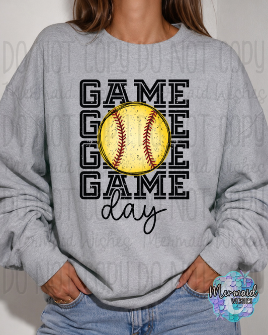Game Day Softball (TShirt, Tank, Crewneck & Hoodie)