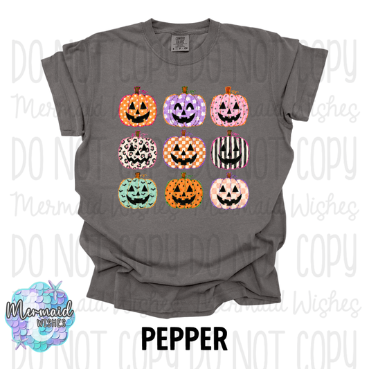 Preppy Halloween Pumpkins - (CC-TShirt)