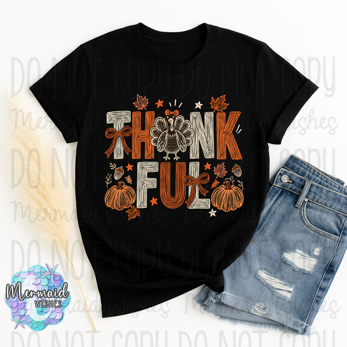 Thankful Doodle (TShirt, Crewneck & Hoodie)