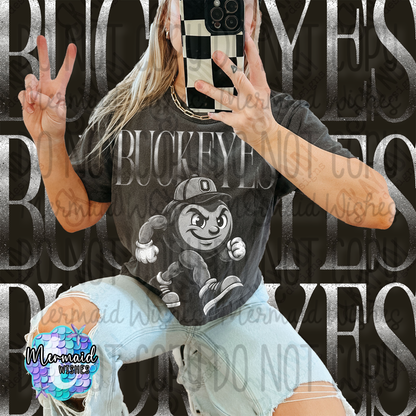 BUCKEYES HALFTONE- (CC-TShirt)