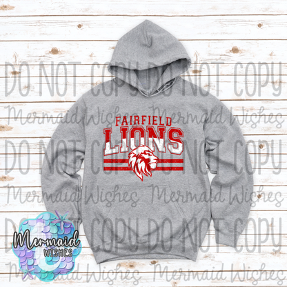 Fairfield Lions Stripes Distressed (Fairfield Lions Fundraiser)