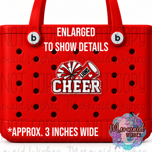 Cheer Bogg Bag Charm (Fairfield Lions Fundraiser)