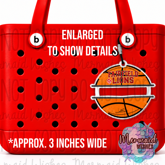 Basketball Personalized Hair Tie Holder (Fairfield Lions Fundraiser)