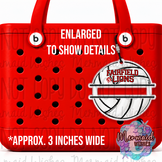 Volleyball Personalized Hair Tie Holder (Fairfield Lions Fundraiser)