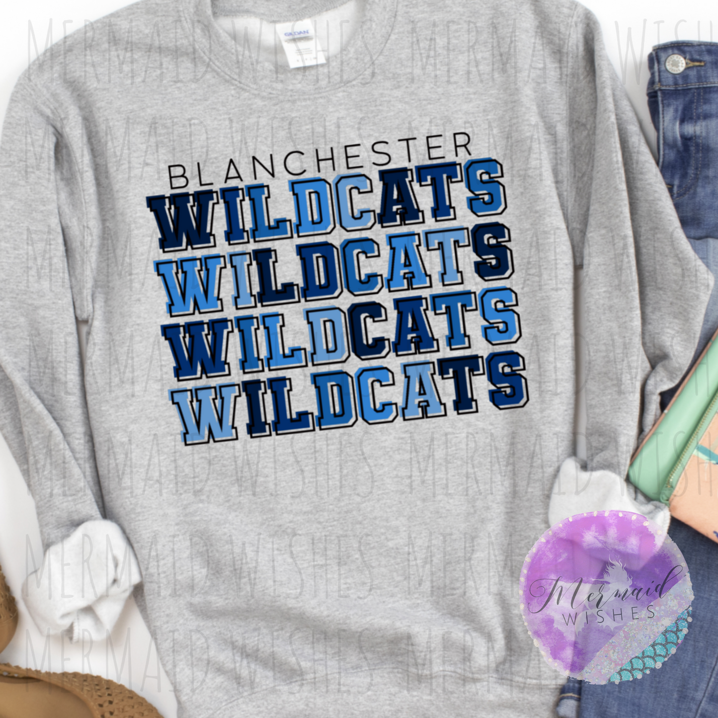 Blanchester Wildcats Ombré (DTF)