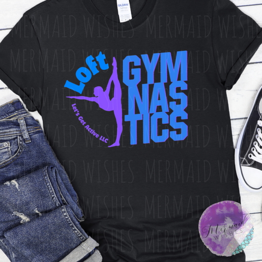 Gymnastics Loft, Let’s Get Active LLC -Black- (DTF)