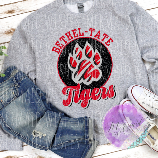 Bethel-Tate Tigers Vintage Circle (DTF)